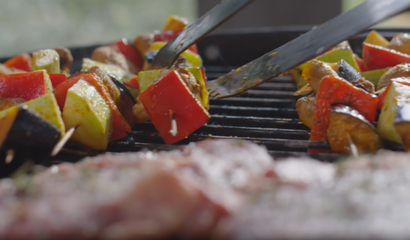 vegetable on grill