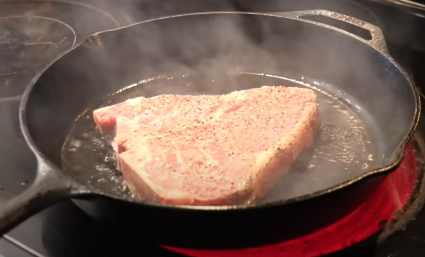 Cooking steak